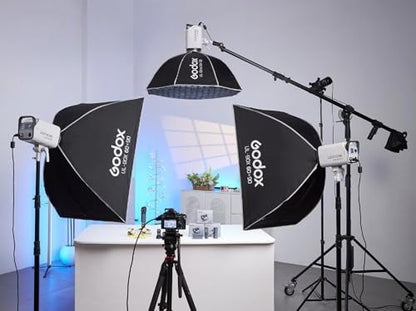 Godox 24”x35” Strip Softbox with Bowens Mount, UL-BOX-60x90 Folding Quick Release Rectangular Softbox Foldable Soft Box with Grid, Diffuser for Godox SMALLRIG/Neewer/Aputure