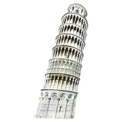 70.8" Tower of Pisa Cardboard Cutout Tower of Pisa Stand Up Cutout Life-Size Italy Photo Booth Prop Backdrop Sign Italian Landmark for Italy Theme Birthday Party Cultural Educational Display - color: Tower of Pisa