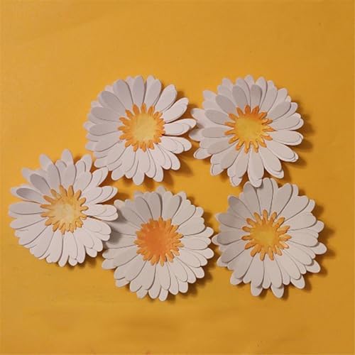 Scrapbooking Die-Cuts for Card Making, Christmas Metal Cutting Dies, Paper Craft Punch Template, Background Embossing Stencils, DIY Album Décor (Flower D) - color: Flower D