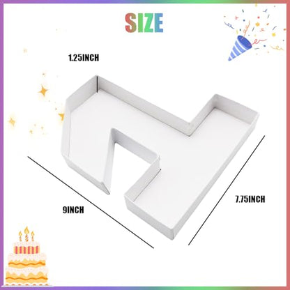 Charcuterie Cardboard Number Fillable Shaped Treat Decorative Box Anniversary Birthday Table Centerpiece (1 Style, 9inch) - size: 9inch, style: 1 Style