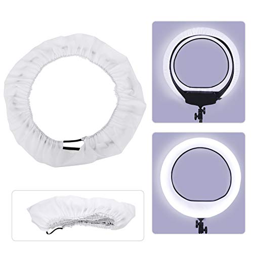 Ring Light Softbox Diffuser Nylon Softbox Diffuser for Live Selling Products, Makeup and Beauty(Ring Diffuser White)