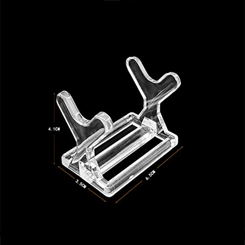 2 Pcs Plastic Fishing Lure Display Stands Clear Small Collections Easel Transparent Pen Holder Stand Makeup Brushes Holder Racks