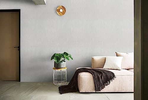 Heroad Peel and Stick Wallpaper Wood Contact Paper Wood Wallpaper Light Grey Wood Grain Contact Paper Thicken Textured for Cabinets and Drawers Countertops Waterproof Self Adhesive Vinyl 17.5" x 393" - color: Grey and Silver, size: 17.5" x 393"