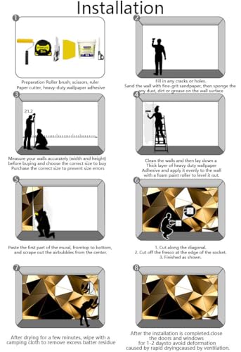 Golden 3D Geometric Lines Wallpaper for Large Walls, Sofa and TV Background - color: 121, size: 170" x 108"