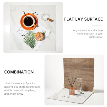 5 PCS Boards Photo Backdrop for Flat Lay, Food Photography Background 16x16 Inch, BEIYANG - color: 5PCS-A