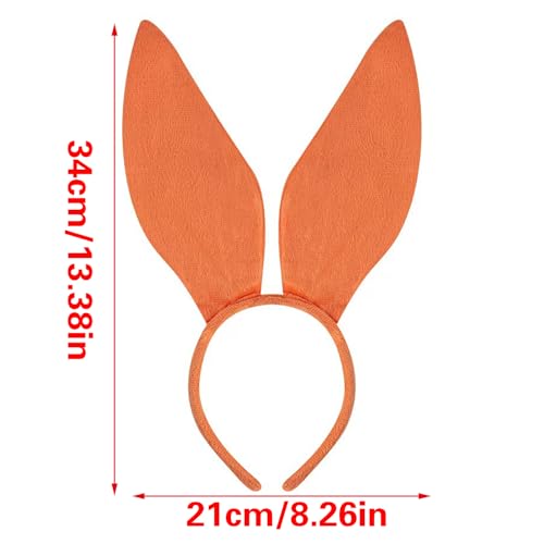 Rabbits Ears Hairband Photo Props Easters Hair Hoop Headband Party Headpiece Dress up Headbands for Music Festival - color: Pink