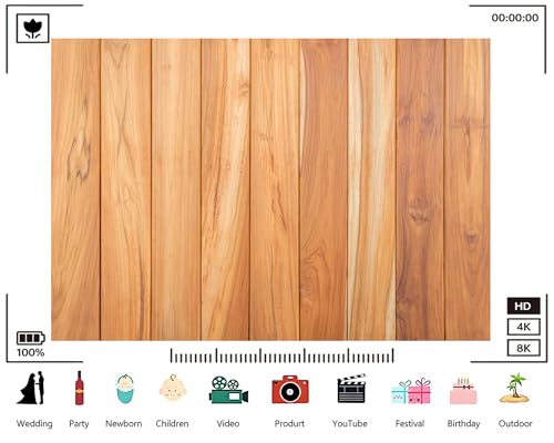Trykid 6x6ft Light Brown Wood Plank Backdrop Clean Minimal Rustic Style Photography Background Studio Portrait Home Decor Product Shoot Tapestry Party Decoration Photo Studio Prop Fabric - size: 6x6ft