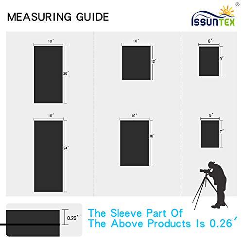 ISSUNTEX 10X16 ft Background Muslin Backdrop, Photo Studio, Collapsible High Density Screen for Video Photography and Television-Black - color: Black, size: 10X16 ft