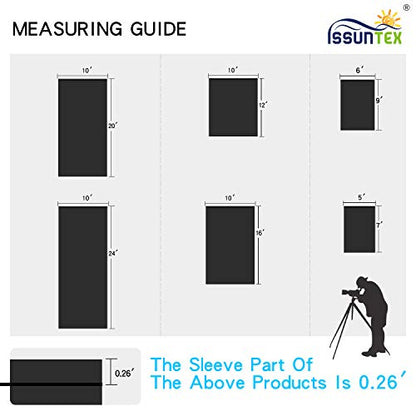 ISSUNTEX 10X16 ft Background Muslin Backdrop, Photo Studio, Collapsible High Density Screen for Video Photography and Television-Black - color: Black, size: 10X16 ft