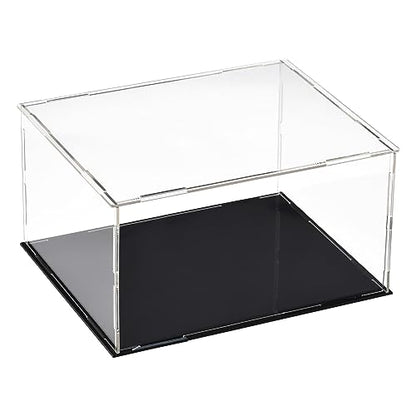 uxcell Acrylic Clear Display Case Box Dustproof Protection Showcase Cube Collectibles Show Box 9.8x7.9x5.9inch - size: 9.8x7.9x5.9 inch