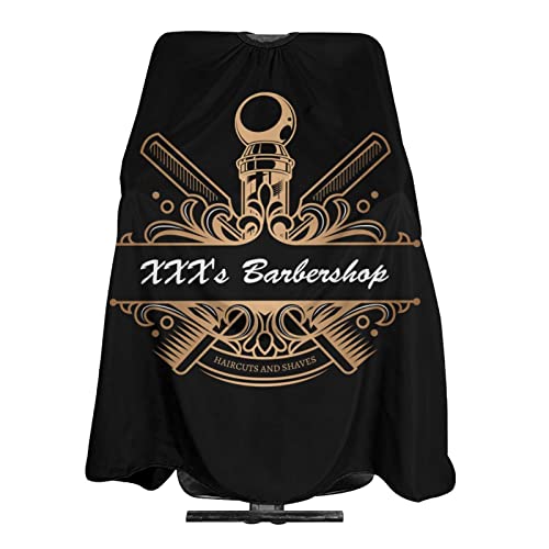 Custom Barber Cape Hairdresser Cape, Add Text Personalized Salon Cape for Men, Customized Hair Cutting Cape for Home Salon Barbershop - color: Barber Cuts4