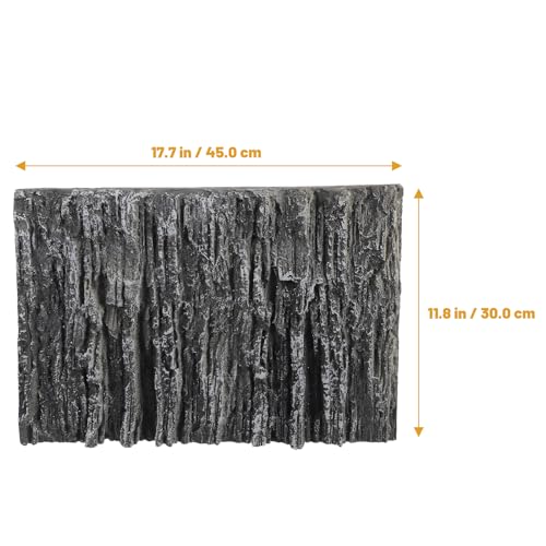FOMIYES Reptile Tank Background 3D Stalactite Decorative Panel 17.7X11.8X1.6 Inch Pu Foam Aquarium Backdrop for Fish Turtle Habitat Vertical Rock Design