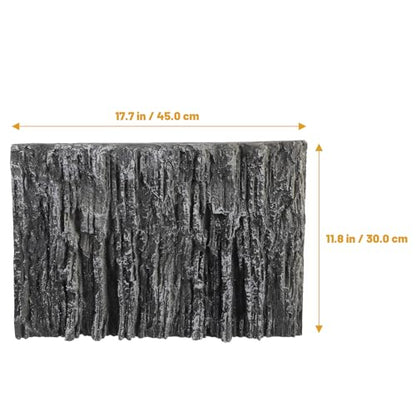 FOMIYES Reptile Tank Background 3D Stalactite Decorative Panel 17.7X11.8X1.6 Inch Pu Foam Aquarium Backdrop for Fish Turtle Habitat Vertical Rock Design