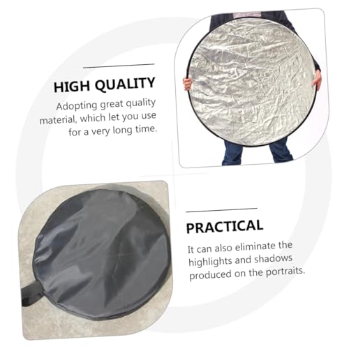 Balacoo Foldable 5-in-1 60cm Photography Light Reflector with Carrying Case, Collapsible Reflective and Diffuser Board for Photo Studio and Outdoor Lighting