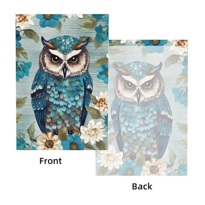 Owl Spring Flowers Turquoise Backdrop Background for Photography 5x7ft Photobooth Professional Photo Backdrop Curtains Video Photography Studio Photo Backgrounds Banner Booth Background Screen Parties - color: Owl Spring Flowers Turquoise