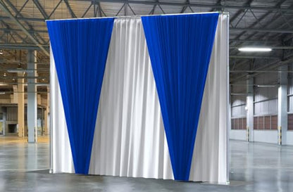 Adjustable Backdrop Stand Pipe Kit Heavy Duty Portable Quick Set Up for Wedding&Party&Event&Photography&Show&Display (10FT x 10 FT Double Crossbar, No Drape) ，But Not for Flower Walls/TVs/Heavy Items - size: 10FT x 10FT & Double Crossbar & No Drape