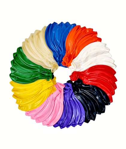 50 Pack 24 inch Balloons 10 Colors Latex Rainbow Party Big Balloon Bulk for Various Party Events Decorations - color: Assorted Colors, size: 24 Inch