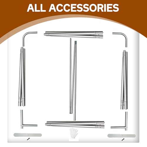 7.5x10 FT Tension Fabric Display Backdrop for Trade Show Booth, Stand Holder Backdrop Portable Aluminum Double-sided for Exhibition, Weddings, Events, - Stand Only