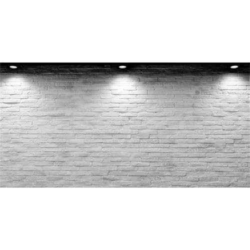 Vinyl 15x10ft Backdrop Photography Background White Brick Wall Computer-Print Seamless Photo Background Children Baby Adults Portraits Photo Studio Props - size: 15x10ft