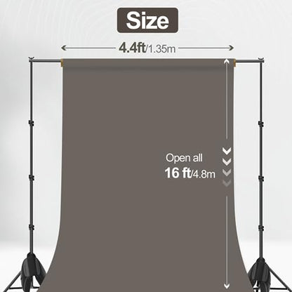 Emart Thunder Grey Paper Backdrops for Photoshoot, Photography Matte Seamless Roll Background 53" x 16" Long for Food, Product, Portrait Photo Shoot