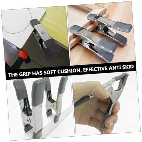 6pcs 4-inch Heavy Duty Muslin Spring Clamps for Background Photo Setup, Backdrop Fixing Clips for Photography and Video Shooting