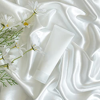 Satin Photography Background Silk, Glossy Fabric Cloth Backdrops for Goods, Crafts, Jewelry, Cosmetics, Food Photoshoot and Flat Lay (White, 3.3×2.5ft/100×75cm) - color: White, size: 100 × 75 cm
