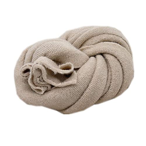 Newborn Photography Props Boys Girls Wrap Baby Photo Props Soft Knit Blanket Cloth (Camel) - color: Camel