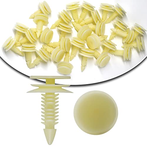 30pcs Door Trim Panel Panel Retainer Clips Compatible with GM Chevy Buick GMC Jimmy Pontiac 10153057(8mm Hole)