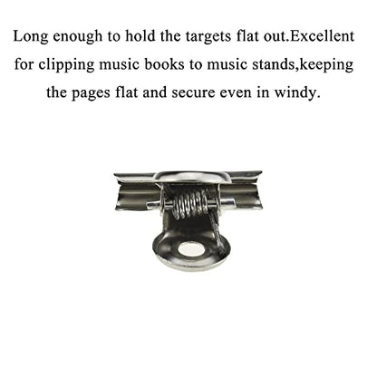HAHIYO 0.87inch Silver Bulldog Clips Metal File Hinge Binder Clips Clamps Save Space Strong Spring Jaws Rock Solid Grip Book Lay Flat Deburred Edge for Hang Photos Wall Grid Dog Food 30PCS - size: Silver-0.87in-30p