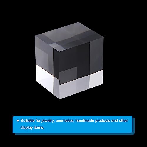 PATIKIL 2"x2"x1.5" Jewelry Display Riser, Polished Acrylic Cube Display Stand Block Collection Showcase Ring Holder Square, Clear - size: 2" x 2" x 1.5"