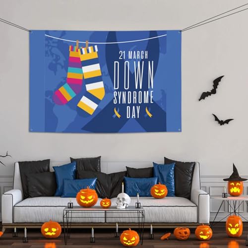World Down Syndrome Day 321 Awareness Support Backdrops 47 * 71 Inches Holiday Party Photography Background Indoor Outdoor Festival Photo Banner Booth Props Wall Decoration - color: Burst