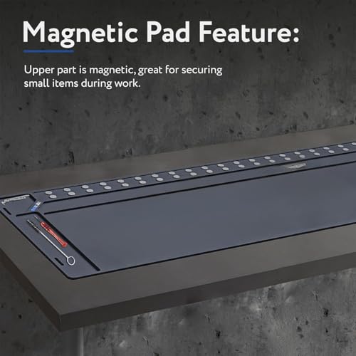 Skywin Cleaning Mat - Anti-Slip Shooting Mat for Gun Cleaning Mat, Magnetic Mat, Rubber Mat Repair Workbench Mat for Gun Mats Cleaning - style: Rectangular (47x16 IN)