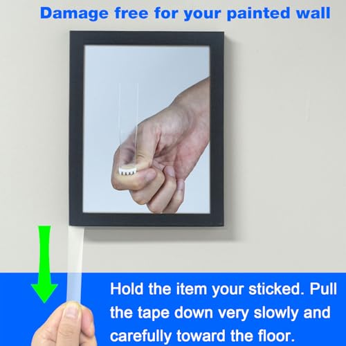 ADY Double Sided Tape Heavy Duty Removable 1in x 20ft, Clear Mounting Tape for Walls, Picture Hanging Strips Damage Free for Rent Room, Poster Adhesive Stickr Transparent Tape - color: Clear