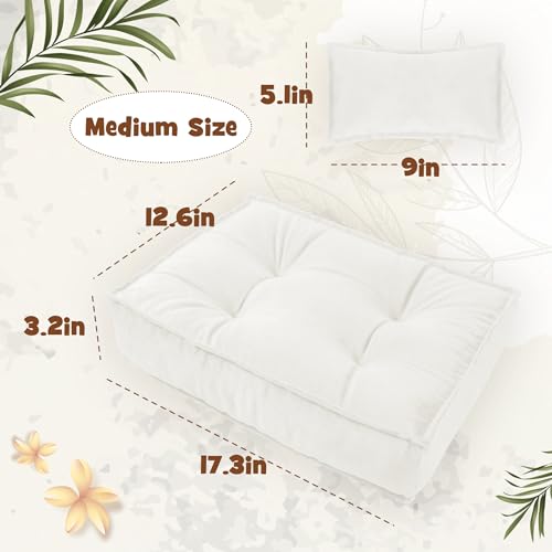 M&G House Newborn Photography Props Medium Mattress Pillow Photography Accessories Baby Photoshoot Props Bed Mattress Bed Mat - color: Medium White