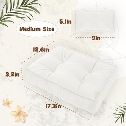 M&G House Newborn Photography Props Medium Mattress Pillow Photography Accessories Baby Photoshoot Props Bed Mattress Bed Mat - color: Medium White