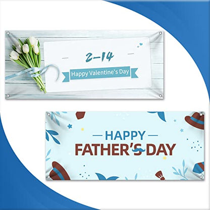 Custom Vinyl Banners and Signs Customize for Outdoor Indoor, Customize Photo Logo Text Banner Decoration Backdrop for Business Party Birthday Graduation Wedding Event (2'x4')
