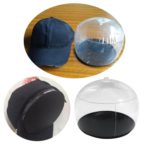 Inflatable Hat Stand Stylish Hat Props Baseball Caps Support Transparent Hat Holder Hat Mannequin Hat Modeling Tool - color: Black
