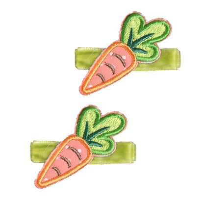 Easter Carrot Hair Clips Baby Girls Rabbit Carrot Hair Pin Easter Bunny Carrot Clips JHE54 (2 PCs-Carrot) - color: 2 PCs-Carrot