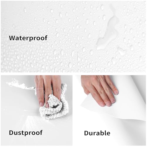 Meking 2Pcs 47.24x78.74 Inch PVC Backdrop, Matte & Reflective White/Black PVC Background Daul-Sided Vinyl Backdrops for Product Photography,Portrait Shoots and Photo Studio - color: 47.24x78.74in Black+White