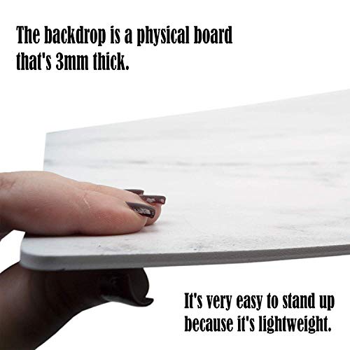 Bessie Bakes Marble Replicated Photography Backdrop 19.5 Inch x 19.5 Inch Square 3 mm Thick