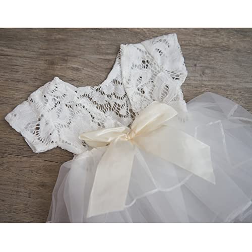Zeroest Baby Photography Props Lace Hats Outfit Newborn Photo Shoot Outfits Infant Photos Baby Girl Photoshoot - color: Snow White