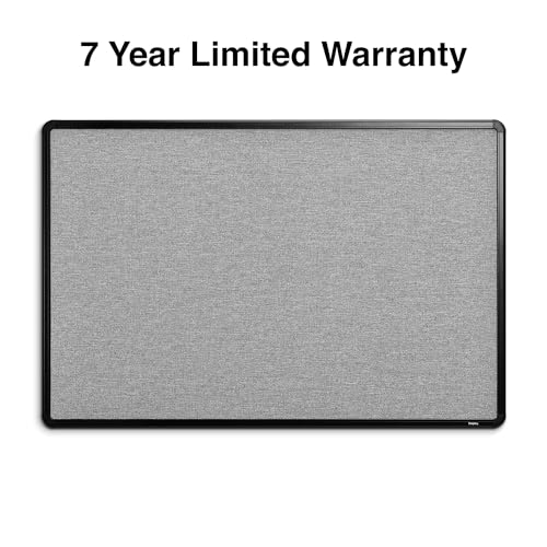 Staples Fabric Bulletin Board with Black Frame, 3' x 2' Wall Mounted Fabric Message Board for Home Office and Classroom - size: 3' x 2', style: Black Frame