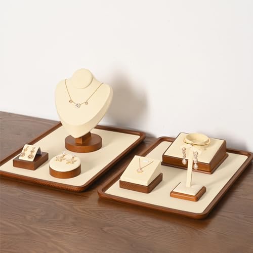 Jewelry Tray Solid Wood Display Stand Earrings Jewelry Earrings Display Tray - color: WSM02101