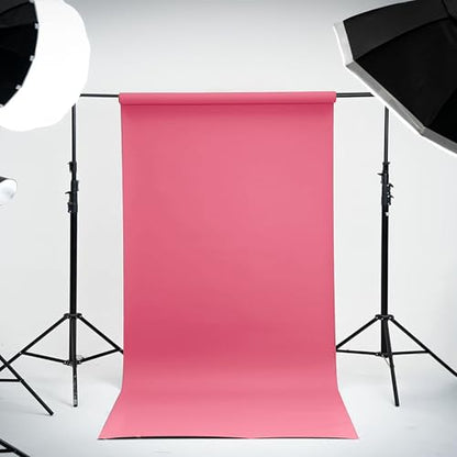Kate Seamless Paper Backdrop for Photography Pink Photo Backdrop Paper Roll (53''x32.8' Carnation Pink) - color: Carnation Pink, size: 53'' x 32.8'