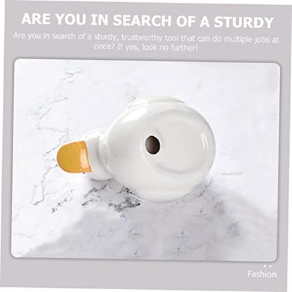 DECHOUS Cute Duck Shape Ceramic Food Bowl for Cartoon Animal Design Food Grade Safe Material Easy to Clean for Home Decor and Meals Unique Photo Prop Accent