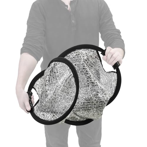 Glow Collapsible Circular Wind Proof Reflector with Handles (32")