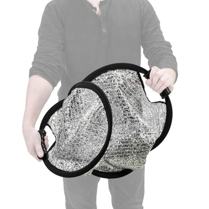 Glow Collapsible Circular Wind Proof Reflector with Handles (32")