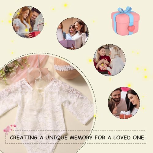 Newborn Photography Props - Lace Romper with Headband for Infant Photo Shoot - Girls Photoshoot Outfit (White) - color: White