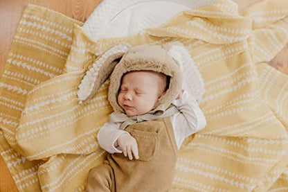 Mini Wander Swaddles for Newborns Muslin Swaddle Blankets - Breathable Soft Gender Neutral Receiving Blanket Baby Essentials | 47 x 47 Cotton - (Terrain (Citrus) - color: Terrain (Citrus)