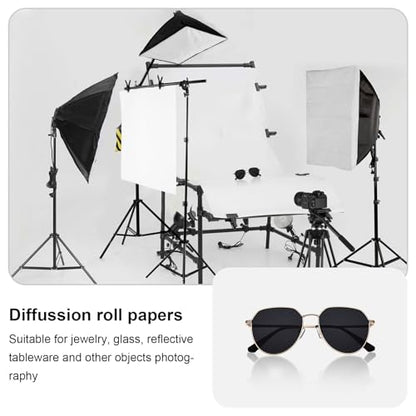 Selens 8pcs Diffusion Film Filter Sheet 15.7x19.6 inches LED Light Diffusion Paper Soften Light for Led Flash Strobe Light
